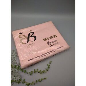 Vintage Bibb Kennesaw USA Pink One Sheet Double Bed 81 x99" New Old Stock, READ
